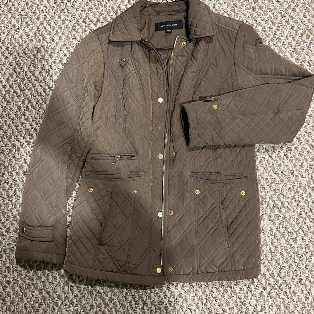 Jones New York Womens Quilted Jacket